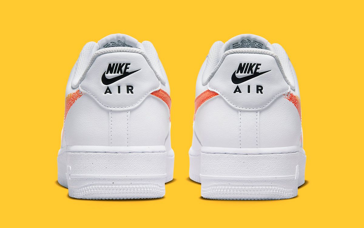 White air outlet force orange tick