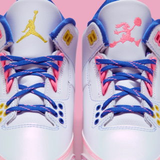 Kids' Space Jam x Air Jordan 3 "Lola Bunny" (SKU: IZ1694-600). Photo via Nike.