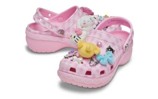 Hello Kitty® and Friends x Crocs Classic Platform Clog "Pastel" (SKU: 212683-90H).