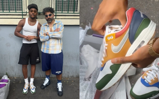 Clint419 wearing an unreleased Premium Goods x Nike Air Max 1 collaboration.