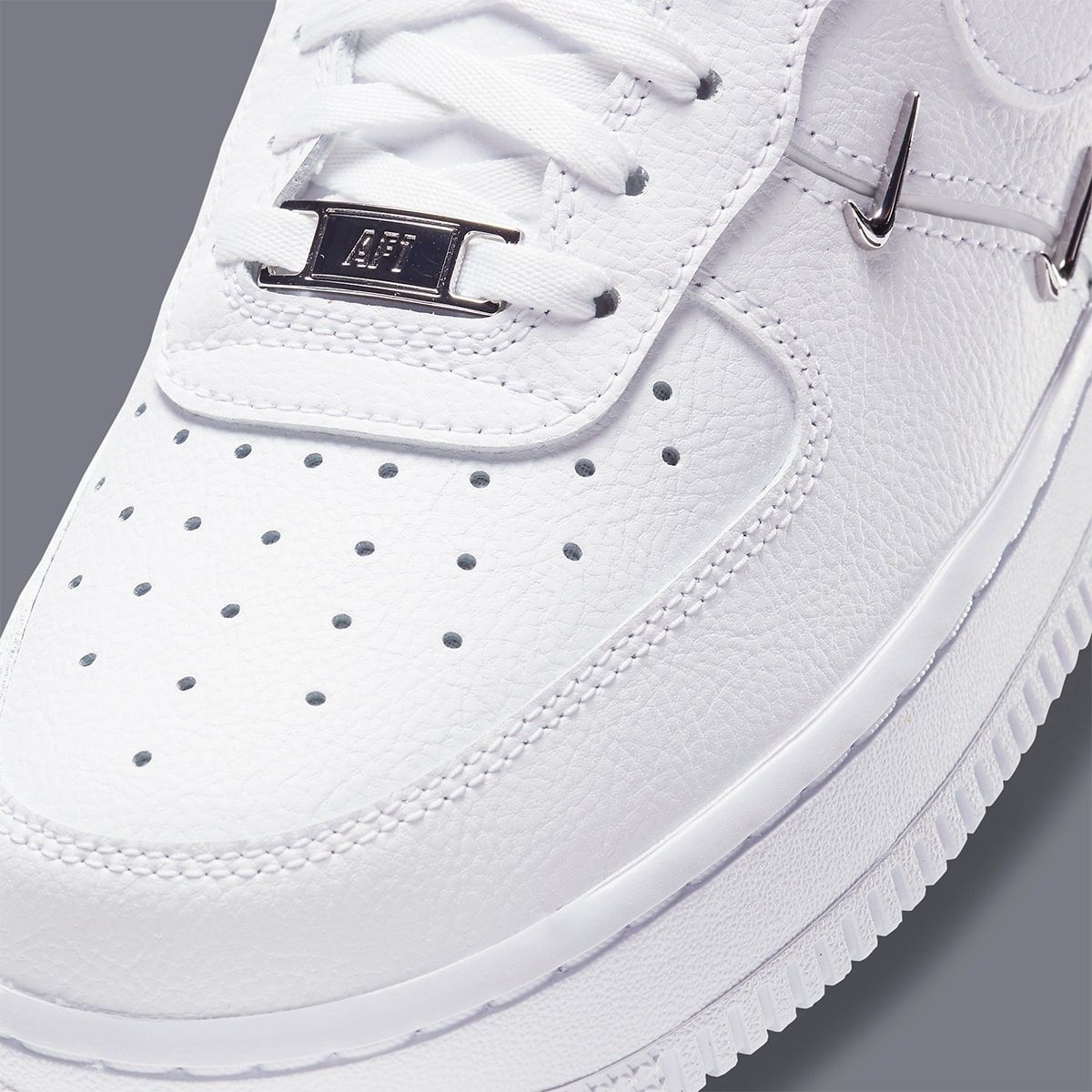 nike air force 1 lx chrome swooshes
