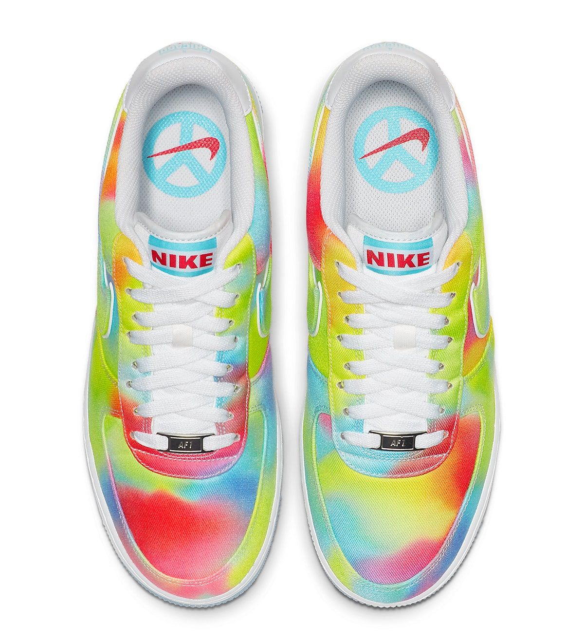 スニーカー Nike Air Force 1 Low Tie Dye Chicago SS 20 2020 Nike Air Force 1 Low Tie Dye Chicago