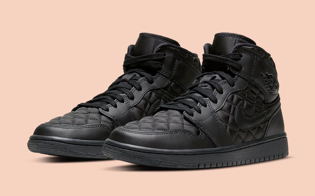 jordan 1 quilted black