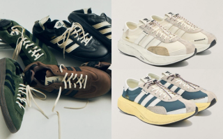 Five pairs from the Song for the Mute x adidas Originals Fall 2026 Collection, featuring the Samba OG and all-new SL 72 Pro.
