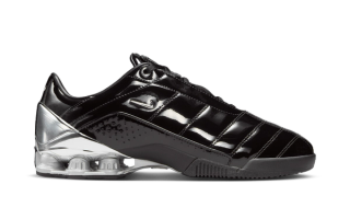 Maha Amsterdam x Nike T90 Shox Magia in black.