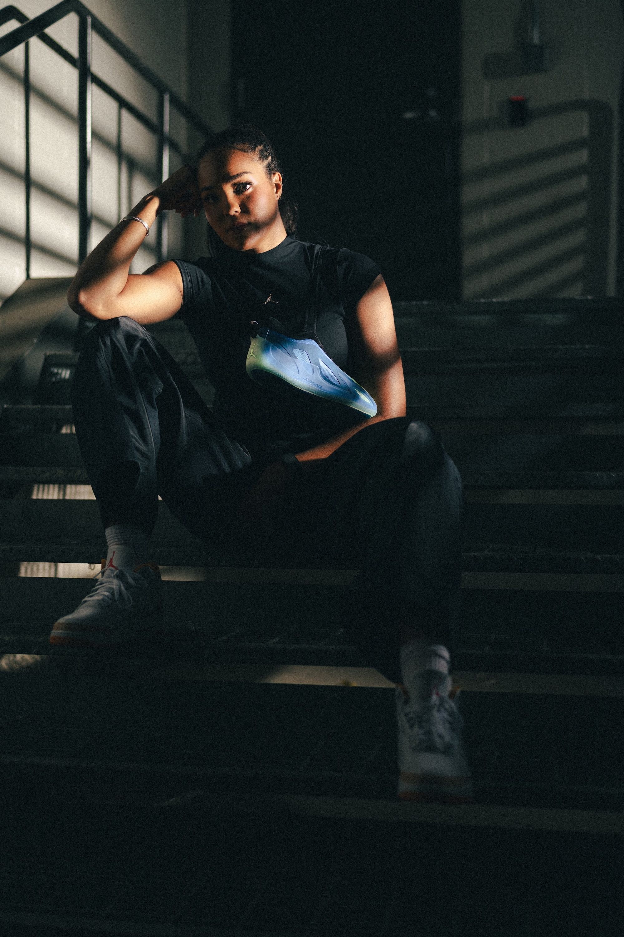 Napheesa Collier with her "Queen Phee" Jordan Heir Series 2 P.E. Photo via Nike.