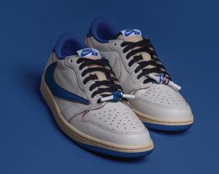 Travis Scott x Fragment Air Jordan 1 Low via Stadium Goods