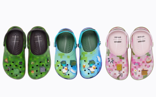 Minecraft x Crocs Classic Clogs Trio.