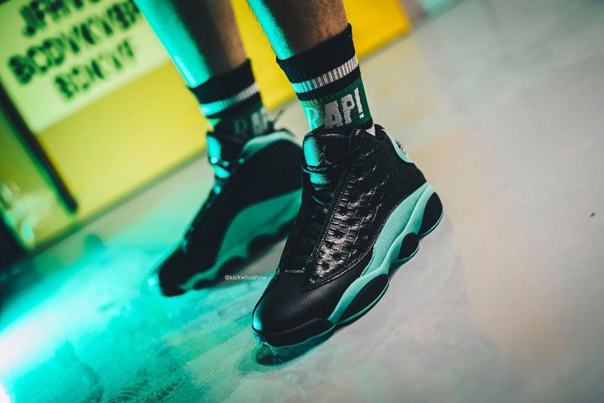 Official Looks at the Island Green Air Jordan 13 House of Heat