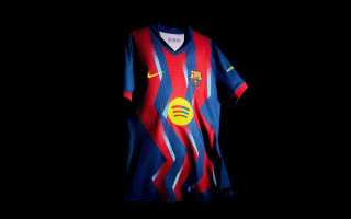 FC Barcelona's special Jersey (4th Kit) inspired by Ronaldinho's 2005 performance in "El Clásico."