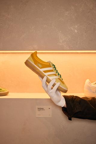 Bad Bunny's Adidas Originals Gazelle Indoor "City Series" collab inspired by Vega Baja.
