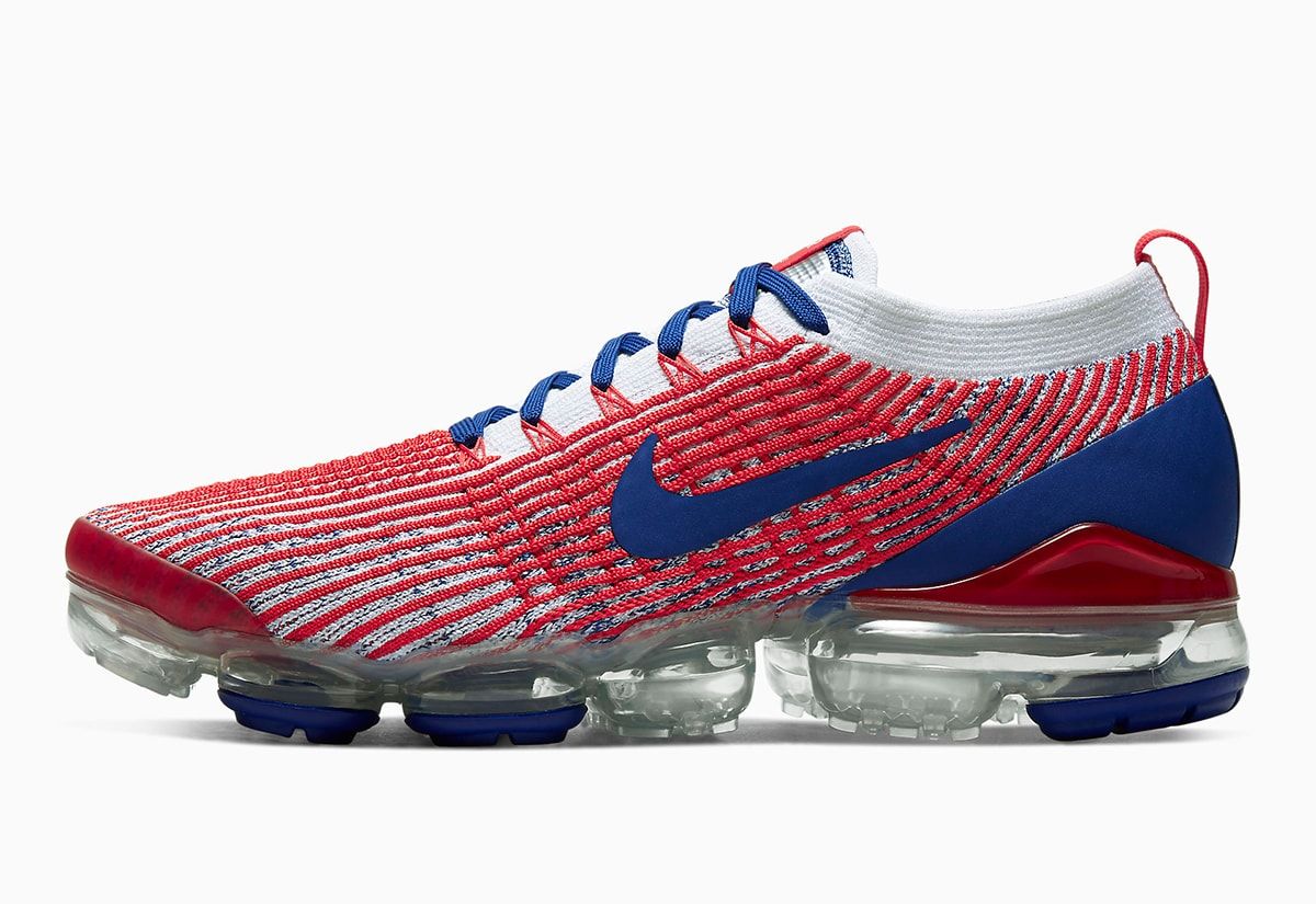 vapormax flyknit 3 red white and blue