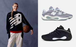 New Balance Basketball's new P400 shoe, in three colors.