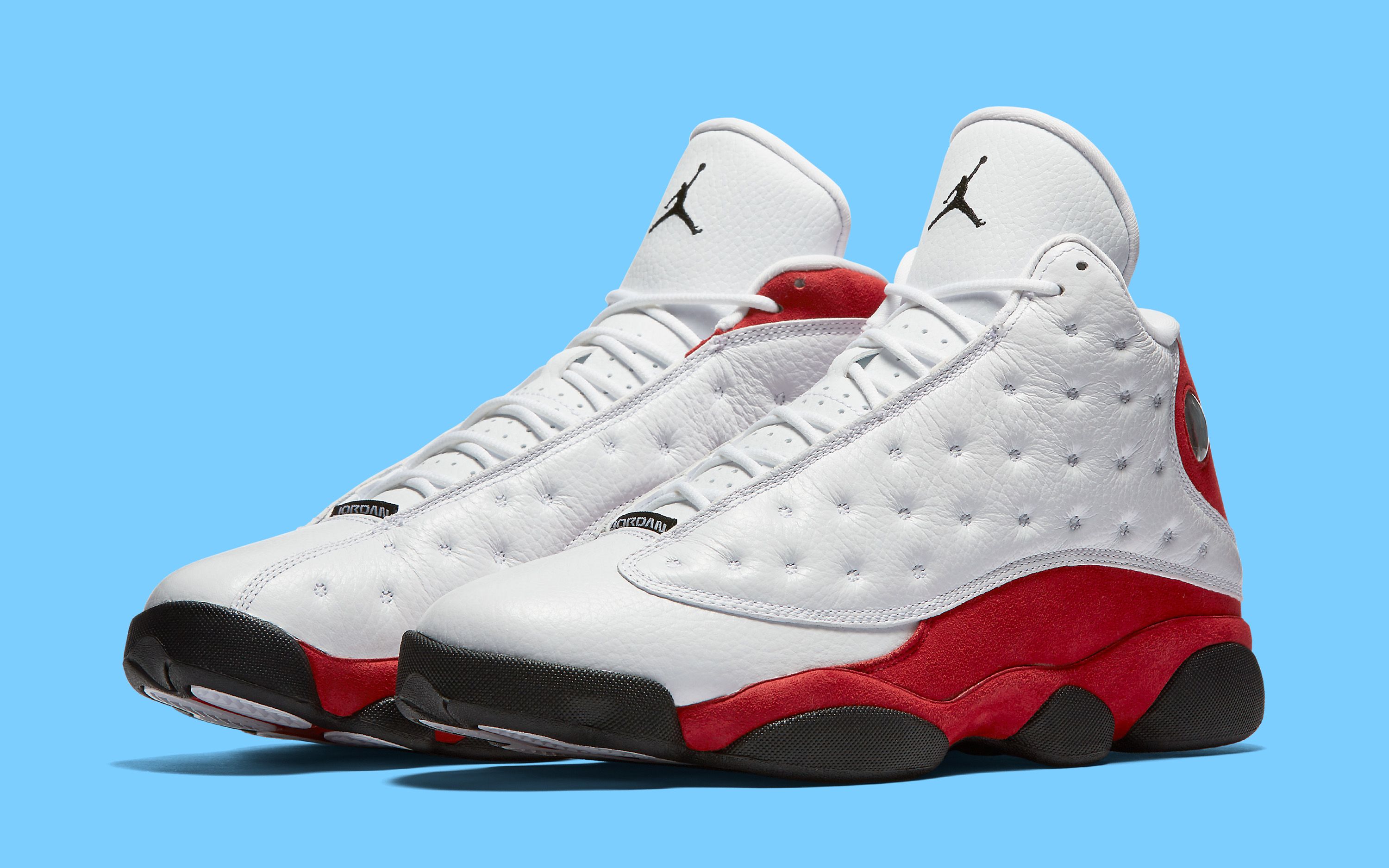 Nike Air Jordan 13 XIII Retro 2017 HOF Cherry Red White Sz