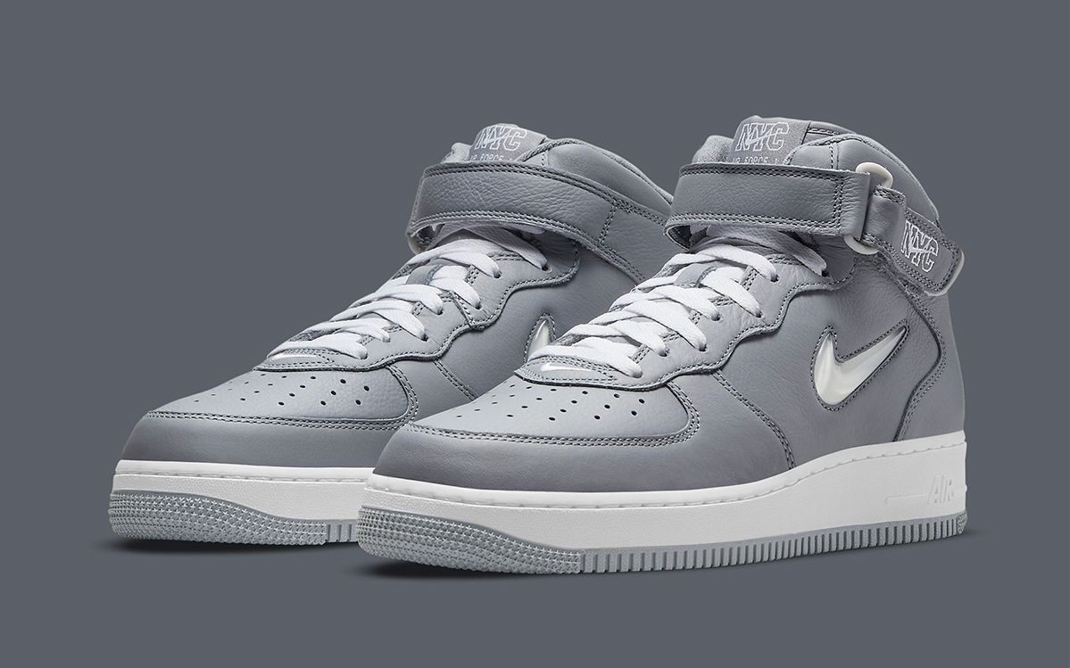 Nike air force shop 1 grey mid