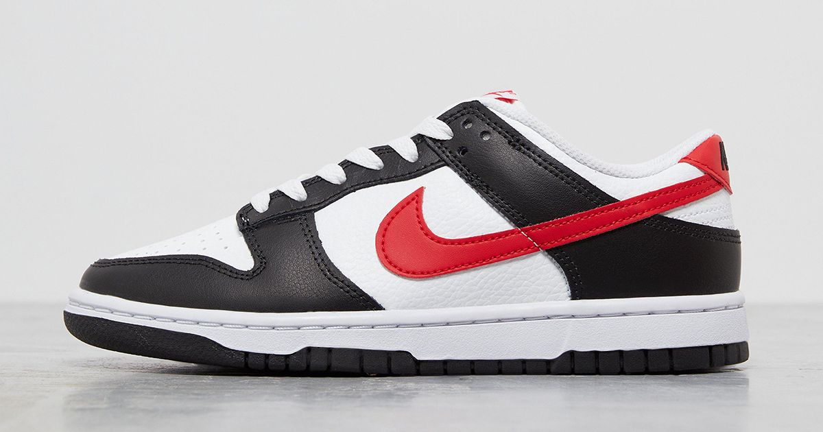 Nike Add Red Swooshes to the “Panda” Dunk Low | House of Heat°