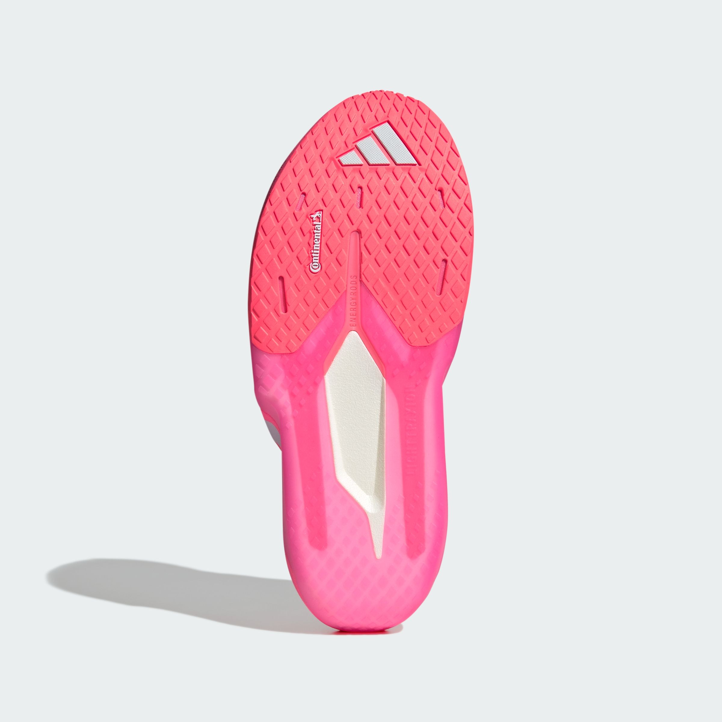 Women's adidas Adizero Dropset Pro "Solar Turbo/Lucid Pink" (SKU: KK1554). Photo via adidas.