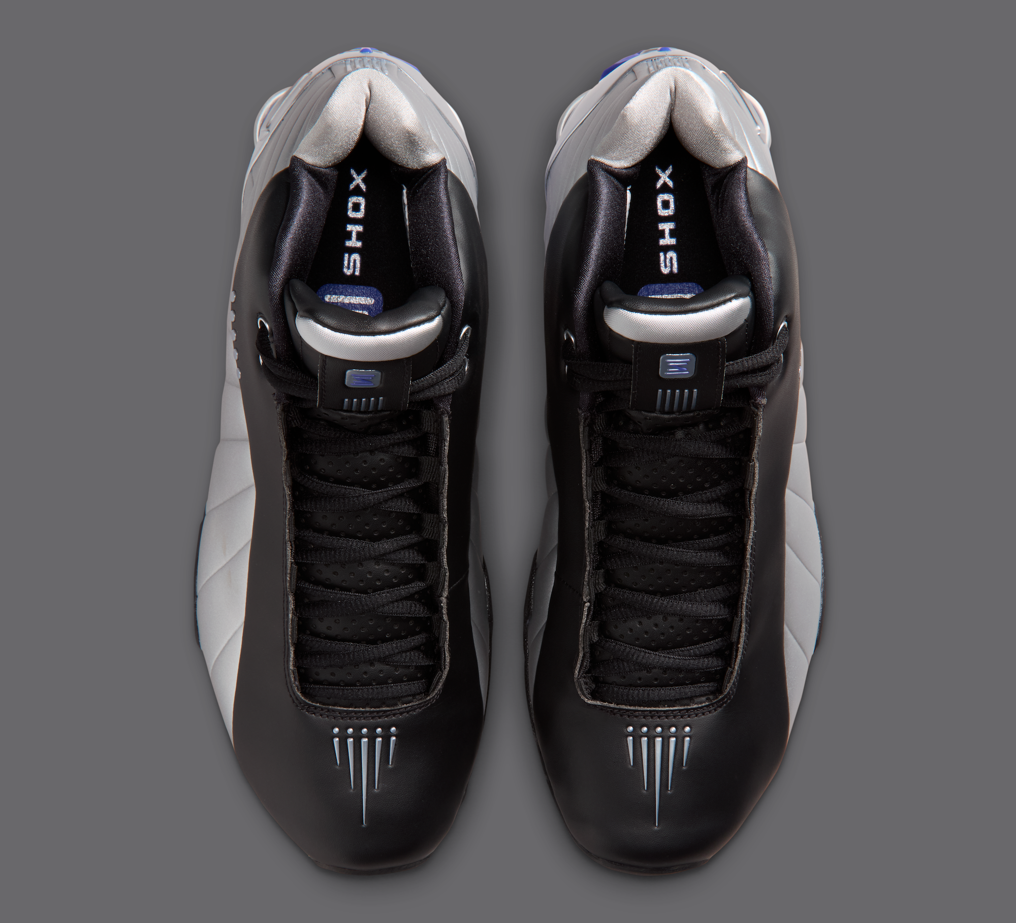 Nike Shox BB4 "Black/Metallic Silver/Lapis" (SKU: IR1984-010). Photo via Nike.