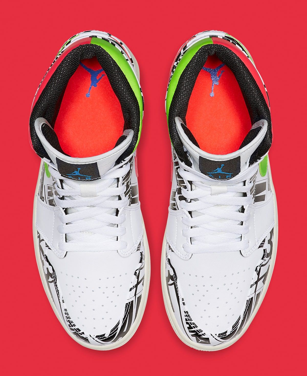 air jordan 1 mid all over logos