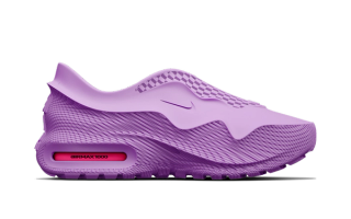 The 3D-printed, Zellerfeld-backed Nike Air Max 1000 in a "Lilac" color scheme.
