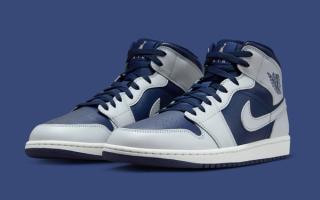 Air Jordan 1 Mid “Blue Void” Brings a Cool-Weather Flip to Classic Blocking