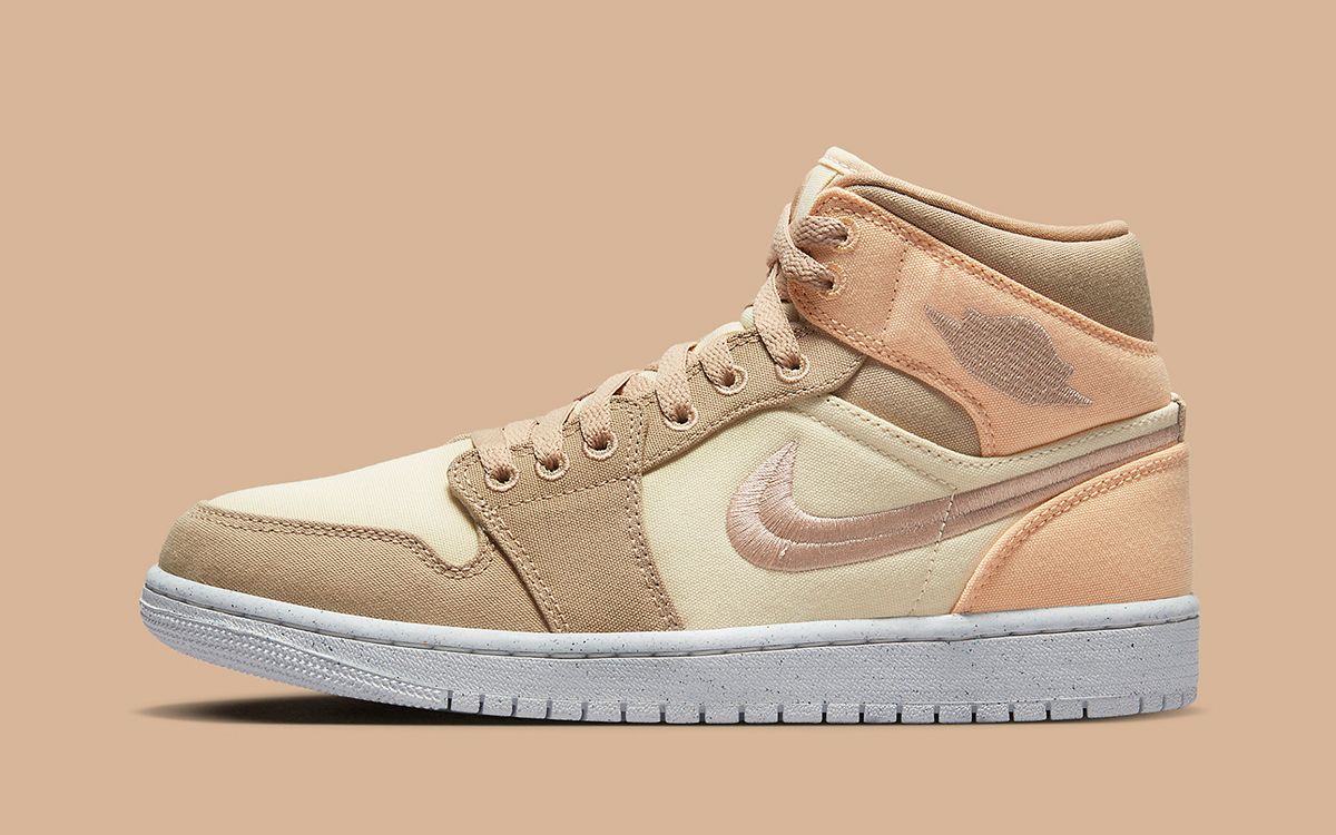 Available Now // Air Jordan 1 Mid “Canvas Khaki” | House of Heat°