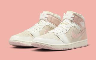 The air jordan 1 mid pink shadow for sale Mid "Seersucker" is Available Now