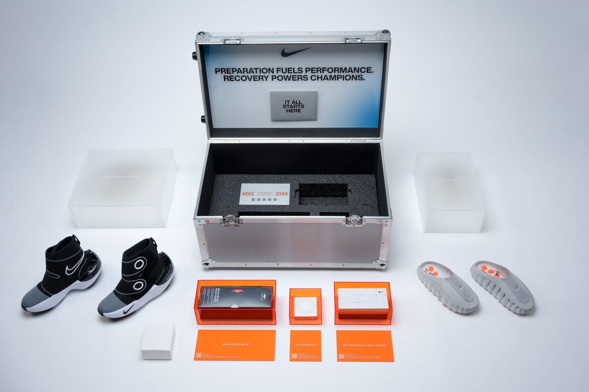Inside Nike's Performance Capsule for Athletes in the Olympics Winter Games, which includes the Mind 001 recovery slides.
