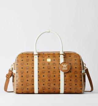 MCM x Bayern x adidas Ottomar Weekender. Photo via MCM.