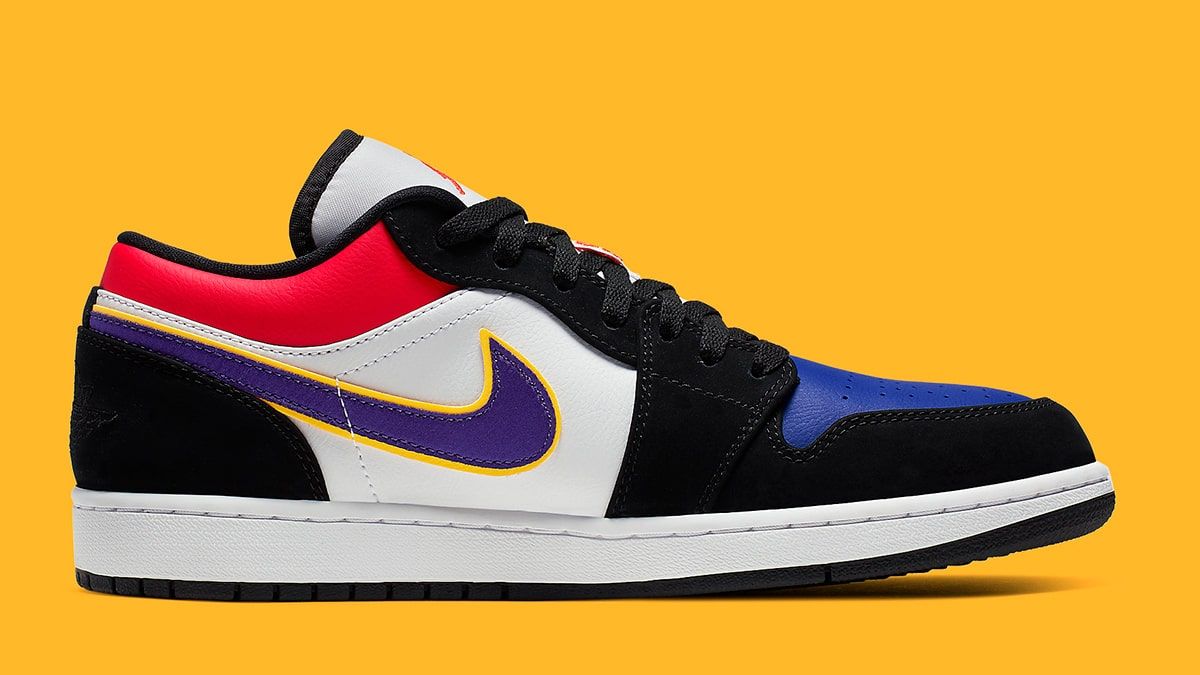 This Top Three Themed Air Jordan 1 Low Rocks Lakers Colored