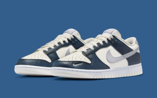 nike dunk low sail white navy grey hv2390 100