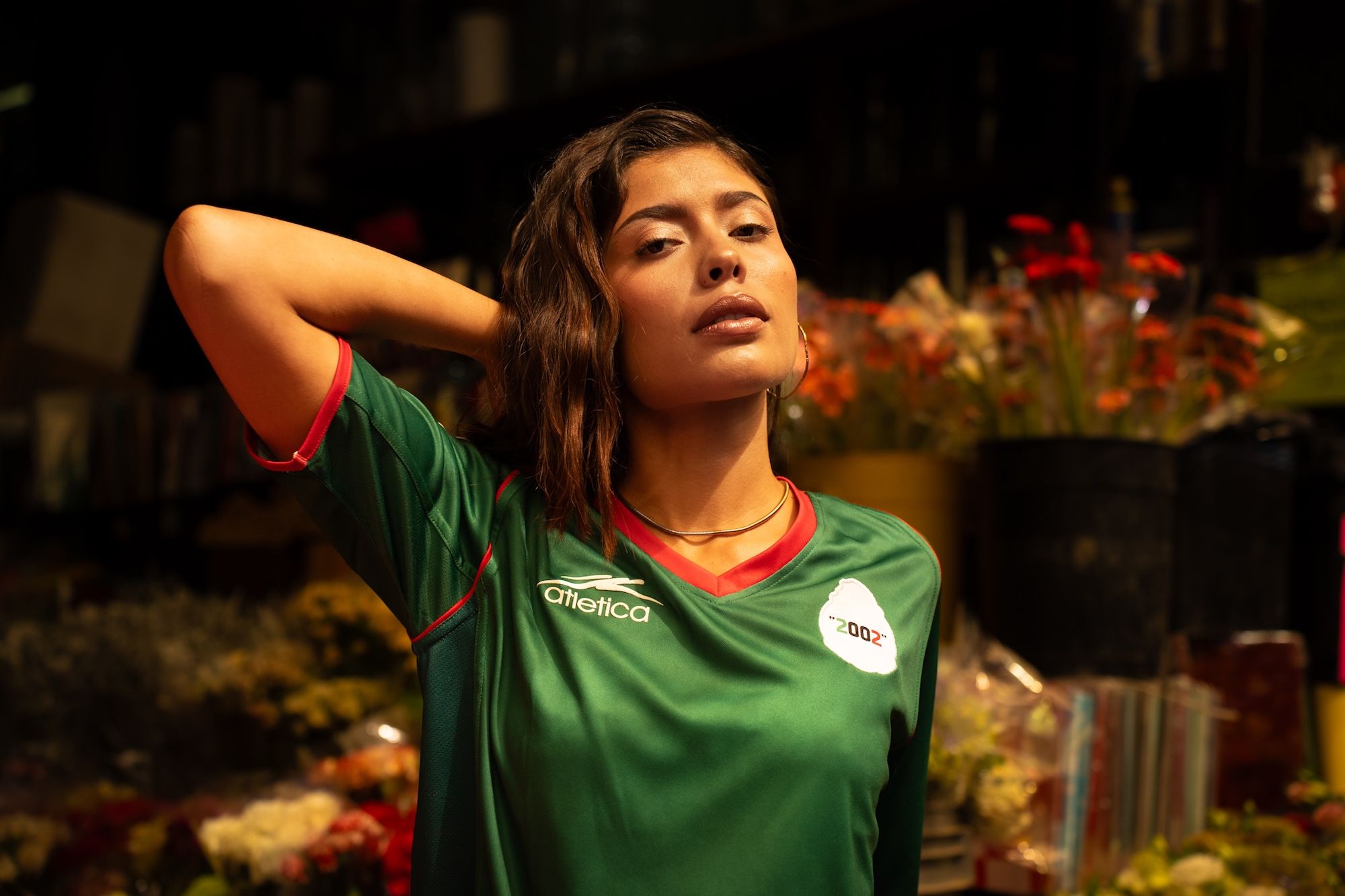 Mexico 2002 Home Jersey Reissue by Atlética (green). Photo via Atlética/MARGO STUDIO.