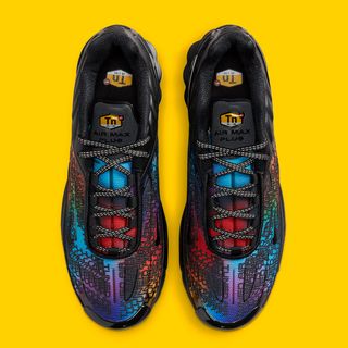 This Nike Air Max Plus 3 Rocks Rainbow Gradients and Repeat-Print Patterns