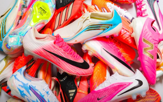 Group photo of over a dozen 2026 World Cup™ boots from adidas ("Road to Glory"), Nike ("Breakout"), PUMA ("Showtime") & others. Photo by BOOTSCULTURE®.