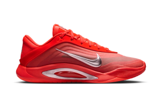 Nike A'One in a "Bright Crimson" color scheme.