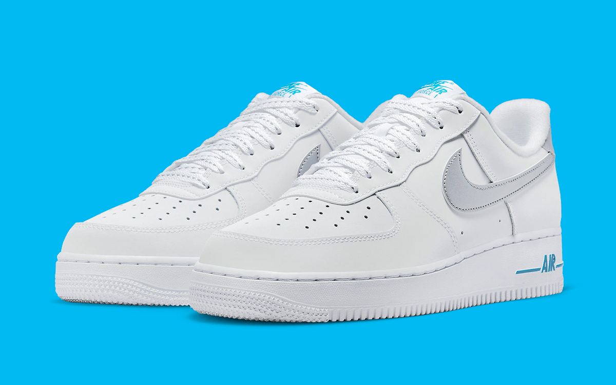 Blue and silver store air force 1