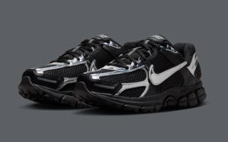 Nike Vomero 5 "Black/Chrome" sneaker.