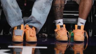 HELLSTAR x adidas Superstar "Orange" collaboration.