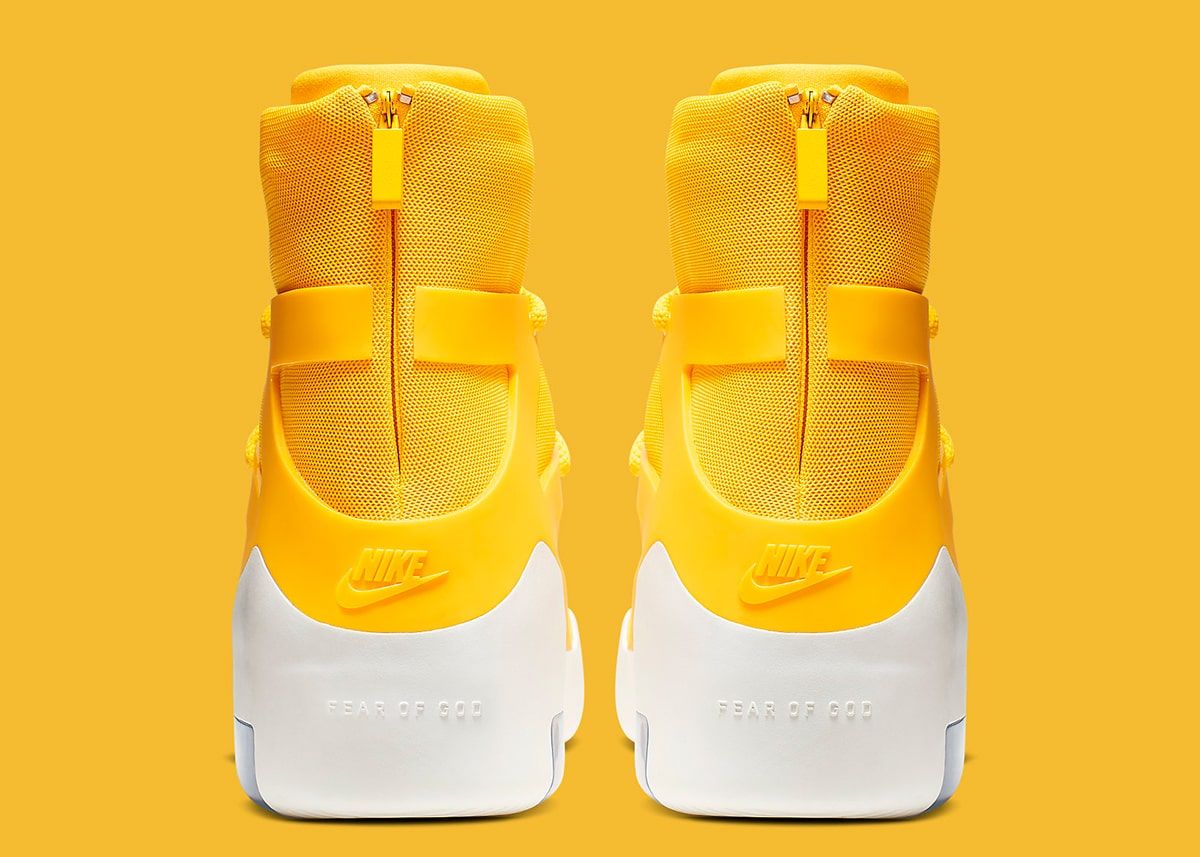 Fear of god sale yellow nike