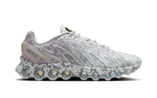 Cav Empt's Nike Air Max Dn8 in a "Silver Lilac" color scheme.