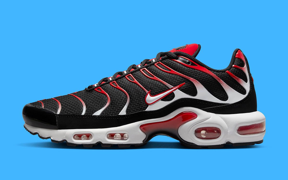 The Nike Air Max Plus Appears in New Black, White and Red Arrangement |  House of Heat°