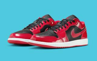 The Air Jordan 1 Low "Varsity Red" Goes Glossy