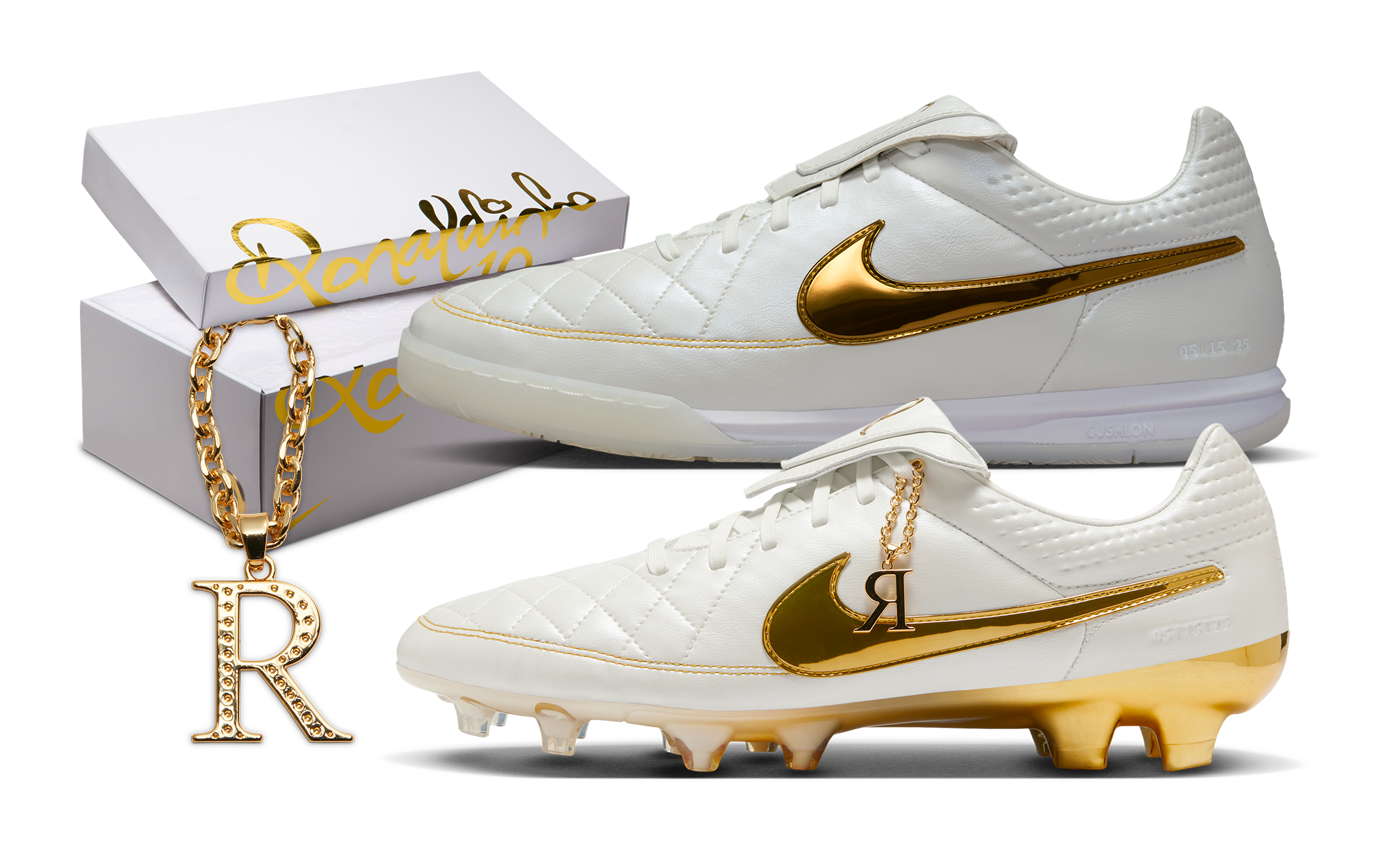 Nike Tiempo Legend Ronaldinho Gold of | Touch R10 Cleats × the 