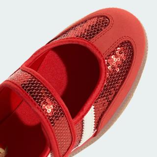 Kids' adidas Samba Jane Sequin "Better Scarlet" (SKU: LB0490). Photo via adidas.