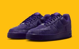 Official Images at Kobe Bryant's "Court Purple" Nike Air Force 1