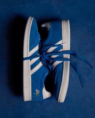 Billie Jean King x adidas Blue Suede Shoes. Photo via adidas.