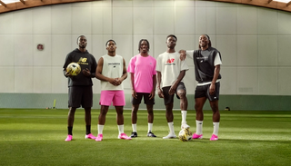 New Balance Football's (soccer) key global athlete roster, including Timothy Weah, Endrick, Diomande Yan, Bukayo Saka & Eberechi Eze.