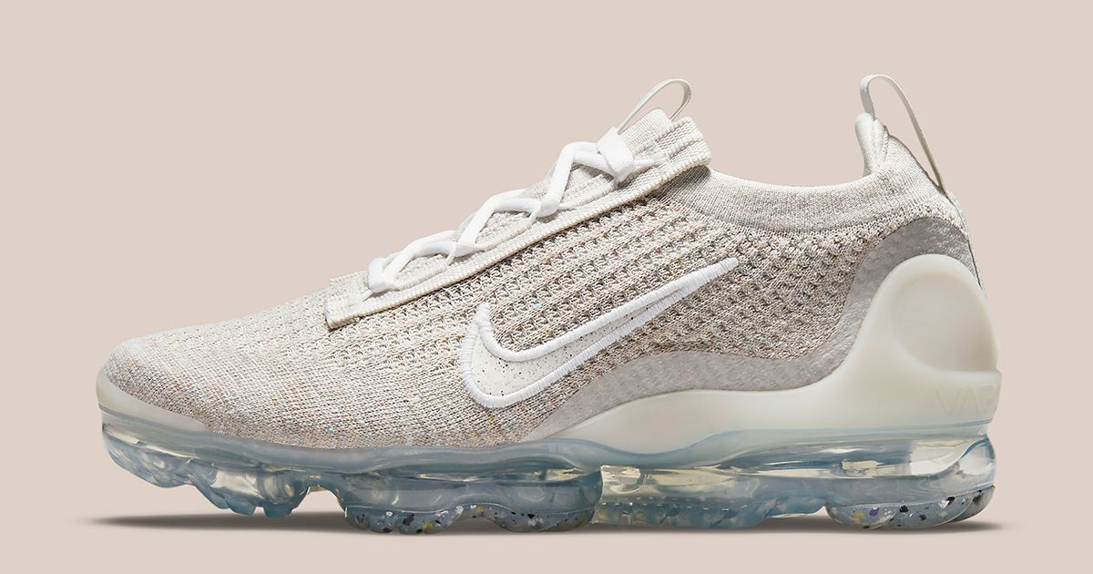 Nike Air VaporMax 2020 FK OATMEAL Nike Air VaporMax 2020 FK Flyknit Oatmeal White Tan... | Depop main image 3