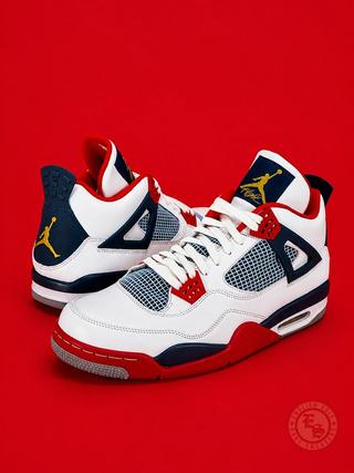 Carmelo Anthony's Air Jordan 4 'London Olympics' PE via EnglishSole/IG.