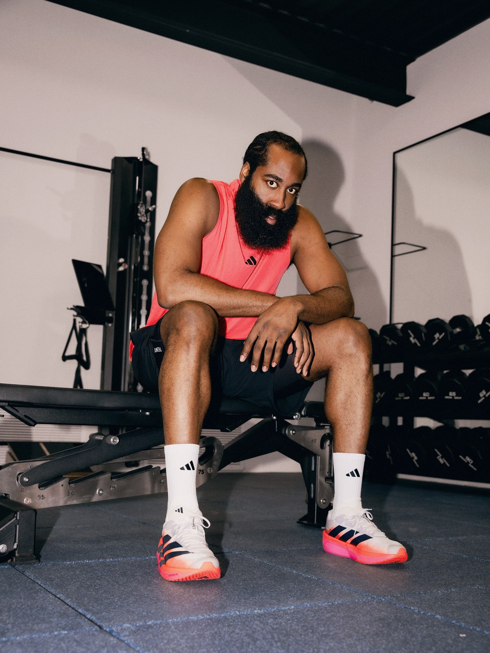 James Harden Trains in the adidas ADIZERO Dropset Pro